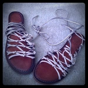 Vince Camuto Knee High Lace Up Gladiator Sandals